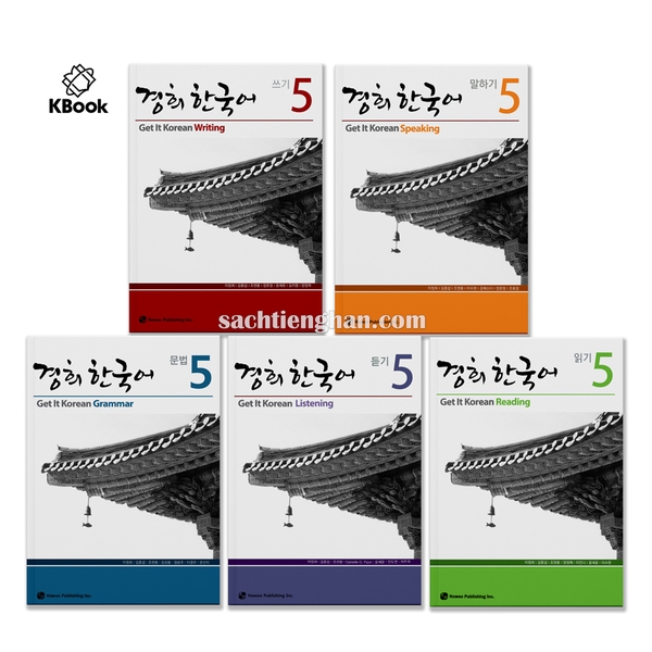 Combo Kyung Hee 5 (nghe, nói, đọc, viết, ngữ pháp)