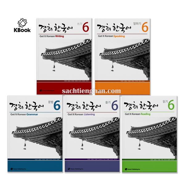 Combo Kyung Hee 6 (nghe, nói, đọc, viết, ngữ pháp)