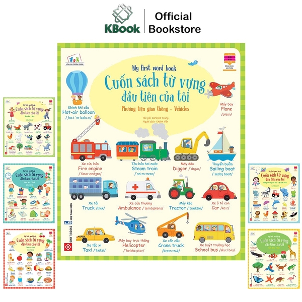 [Mã BMLT35 giảm đến 35K] Sách - Cuốn sách từ vựng đầu tiên của tôi - My first word book(6 tập, lẻ cuốn tùy chọn)