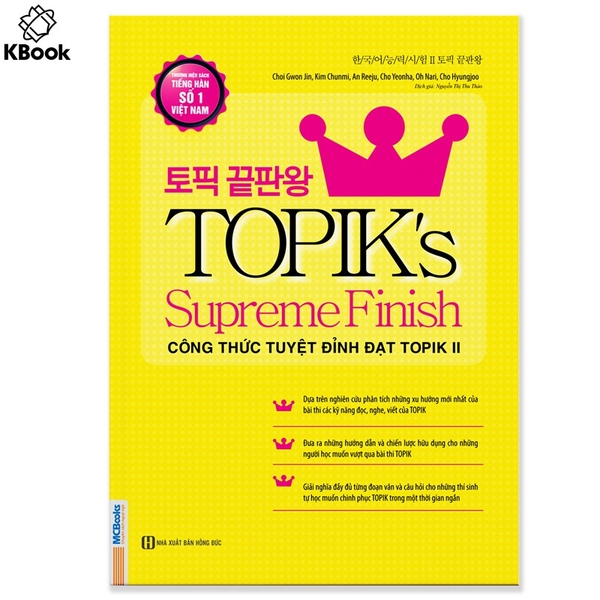 Sách - TOPIK’s Supreme Finish – Công thức tuyệt đỉnh đạt TOPIK II