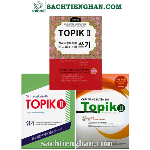 [Bản màu] Combo Cẩm Nang Luyện Nghe Đọc Viết Topik - Tiếng Việt (Châu Thùy Trang, Châu Ngọc Yến)