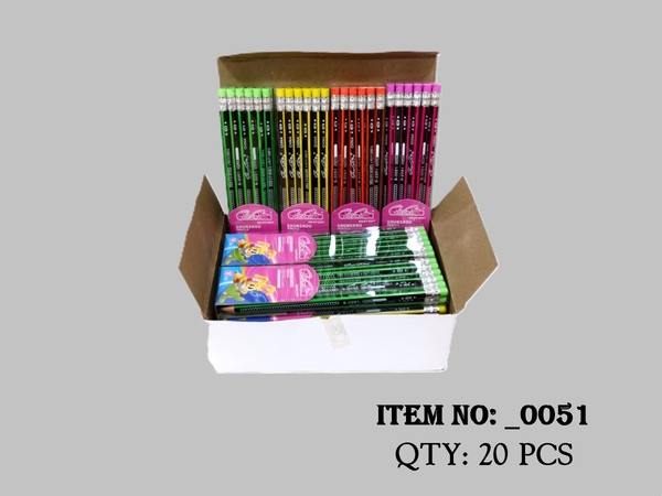 _0051F  LỐC 12 HỘP MICA 12C BÚT VIẾT CHÌ CHUỐT