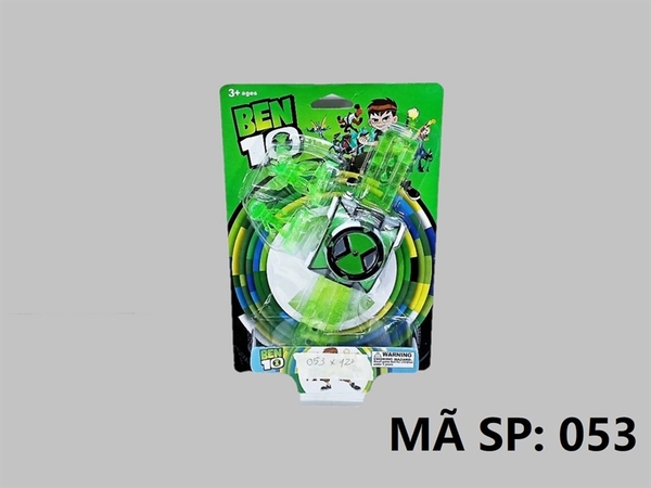 _053  VỈ ĐỒNG HỒ BEN + 2T THÚ TRONG   BEN10