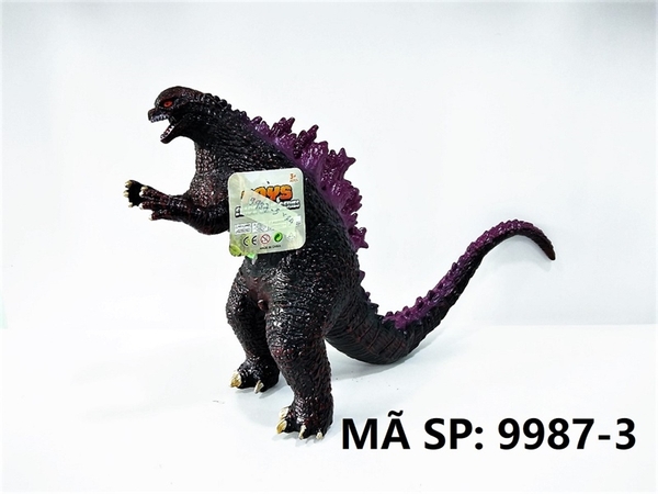 9987-3  TÚI THÚ KHỦNG LONG GAI LƯNG GODZILLA MỀM PIN 1C (OPP)
