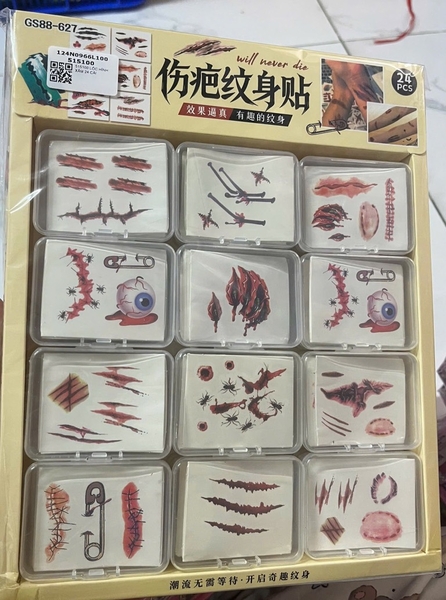 515100 LỐC HÌNH XĂM 24 CÁI