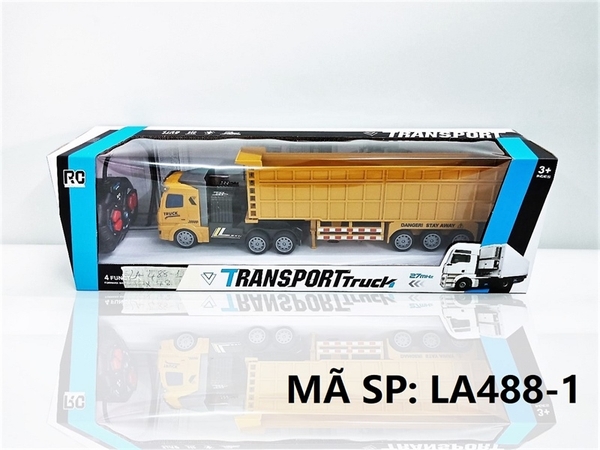 LA488-1  HỘP XE CÔNG TRÌNH BEN DÀI ĐIỀU KHIỂN 7 ĐỘNG TÁC, CÓ SẠC, TL 1:48
