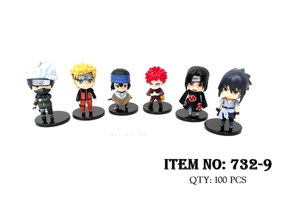 732-9  TÚI MÔ HÌNH NHÂN VẬT NARUTO 6C