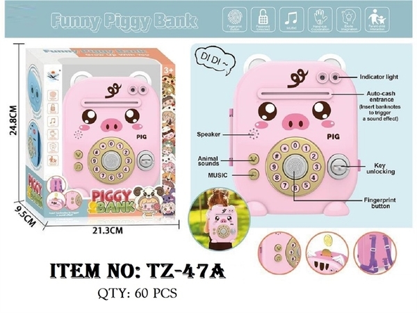 TZ-47I  HỘP MÁY RÚT TIỀN ATM PIN BALO HEO CHÌA KHÓA