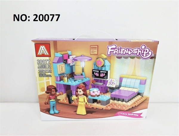 20077 HỘP LOGO RÁP PHÒNG NGỦ 195 MIẾNG COZY BEDROOM (FRIENDSHIP)