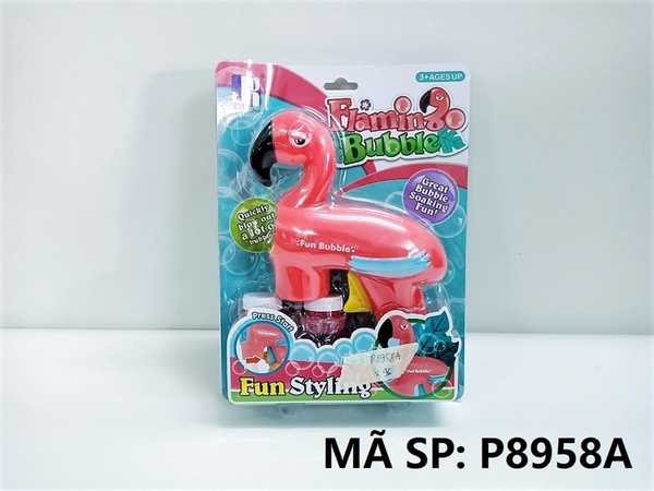 P8958A VĨ X_ XÀ BÔNG PIN CHIM HỒNG HẠT+ 2 BÌNH