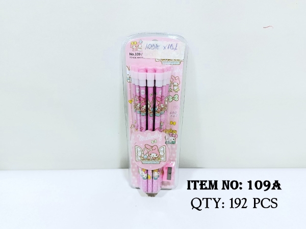109A  VỈ ÉP 12C BÚT VIẾT CHÌ CHUỐT SANRIO + CHUỐT