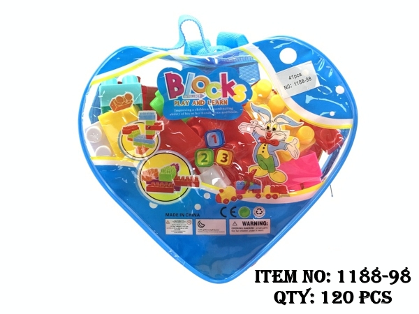 1188-98  TÚI RÁP BALO TRÁI TIM 41 MIẾNG