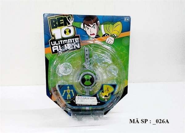 _026A  VỈ ĐỒNG HỒ PIN BEN +10T TRONG (BEN10)