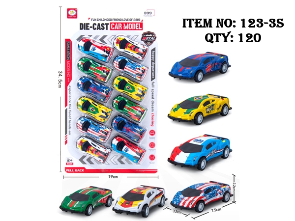 123-3S  VỈ XE HƠI TRỚN 12C ĐỦ MẪU