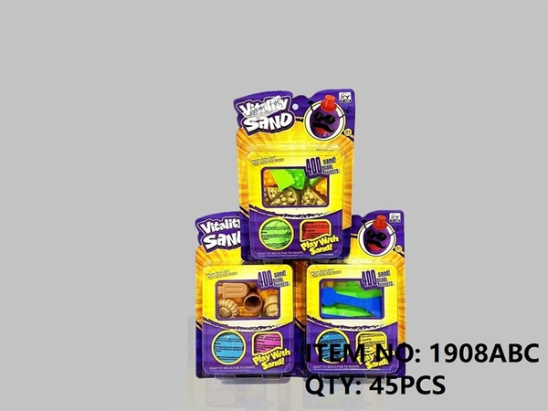 1908ABC  VỈ ĐẤT SÉT CÁT NẶN 2 TÚI 400G 3 MẪU (BÁNH SINH NHẬT + BÁNH QUY + DỤNG CỤ)   Vitality Sand