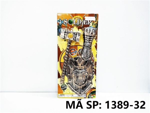 1389-32  VỈ KHIÊN SƯ TỬ + BÚA + GĂNG TAY   Solder