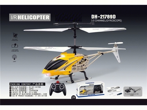 DH-21789D  HỘP MÁY BAY TRỰC THĂNG ĐIỀU KHIỂN TRÊN KHÔNG, 2 TẦNG, CÓ SẠC USB