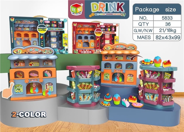 5833  HỘP BẾP CỬA HÀNG BÁN KẸO KEM