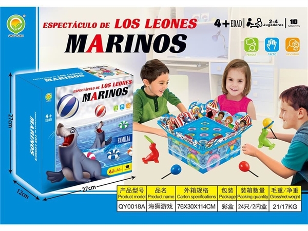 QY0018A  HỘP TRÒ CHƠI HẢI CẨU THẢY BANH