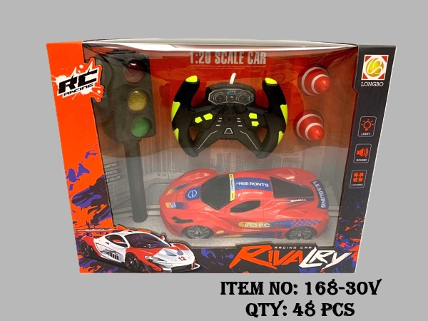 168-30V  HỘP XE HƠI ĐIỀU KHIỂN VÔ LĂNG 7 ĐỘNG TÁC, ĐÈN GIAO THÔNG + BIỂN BÁO, KHÔNG SẠC