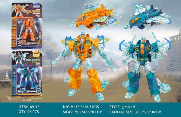 169-15  VỈ RÁP ROBO BIẾN HÌNH MÁY BAY