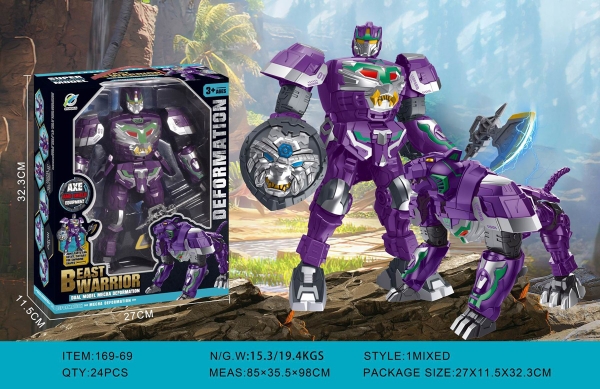 169-69  HỘP RÁP ROBO BIẾN HÌNH THÚ 1C