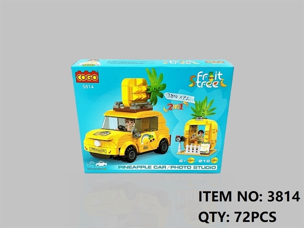 3814  HỘP LOGO RÁP XE HƠI DỨA 212 MIẾNG COGO