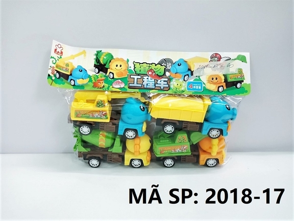 2018-17  TÚI XE CÔNG TRÌNH TRỚN BẮN MA ZOMBIES 4C ĐỦ MẪU (PVC)