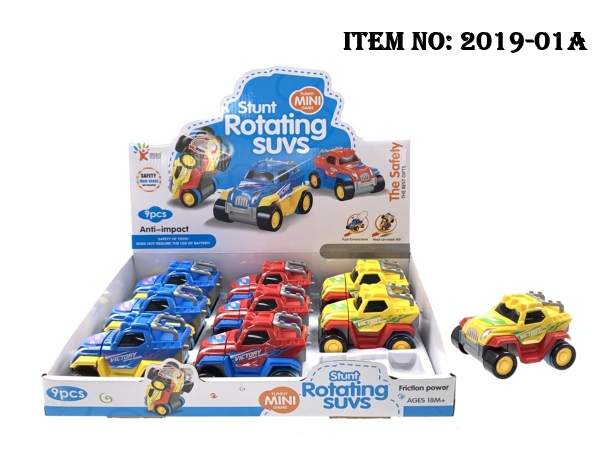 2019-01A  HỘP XE HƠI TRỚN LỘN 9C ĐỦ MẪU