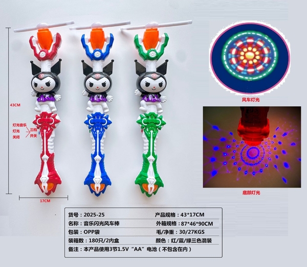 2025-25  TÚI CÂY QUAY PIN NHẠC ĐÈN SANRIO