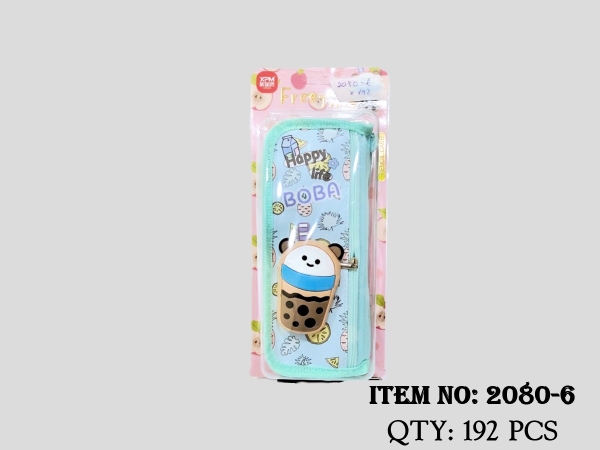 2080-6  VỈ TÚI ĐỰNG BÚT VIẾT TRÀ SỮA