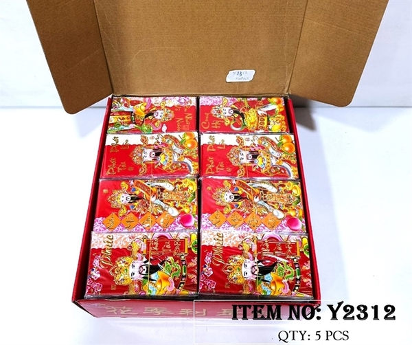 Y2312  XẤP 10C LÌ XÌ THẦN TÀI CHỮ VIỆT