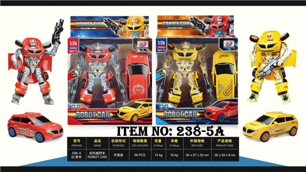 238-5A  VỈ HỘP RÁP ROBO BIẾN HÌNH XE HƠI ĐỦ MẪU