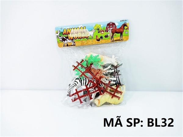 BL32  TÚI THÚ NHÀ 8C (3C LỚN, 2C VỪA, 3C NHỎ) + CÂY (PVC)   77,88