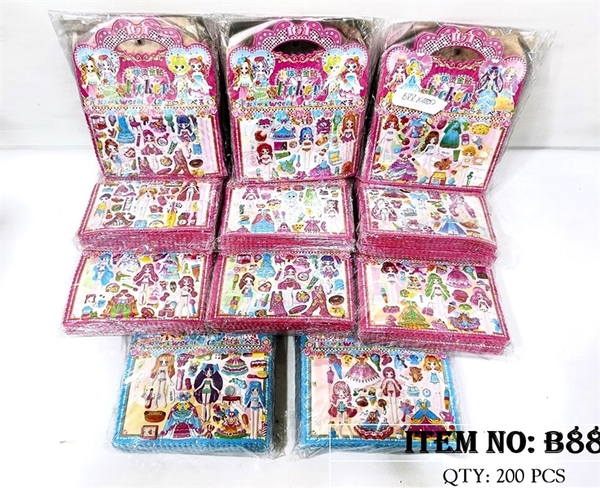 B88  TÚI 20 VỈ MIẾNG DÁN STICKER ĐỦ MẪU