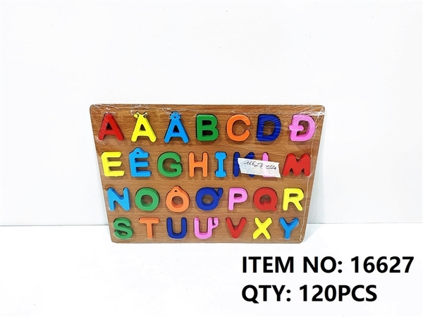 16627  BẢNG GỖ CHỮ CÁI TIẾNG VIỆT