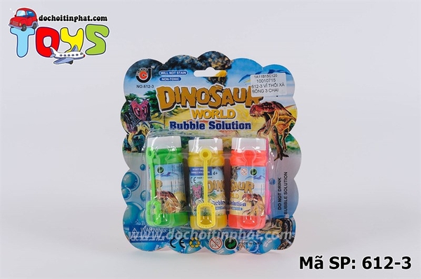 612-3  VỈ THỔI XÀ BÔNG 3 CHAI