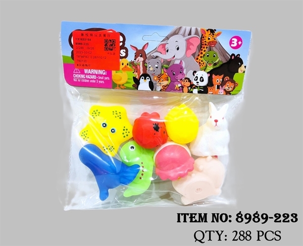 8989-223  TÚI CHÍT THÚ 8C ĐỦ MẪU (SAO BIỂN, THỎ) (PVC)