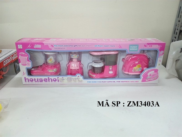 ZM3403A HỘP BẾP PIN 4 MÓN (MÁY PHA CÀ PHÊ, MÁY NÓNG LẠNH,MÁY XAY)