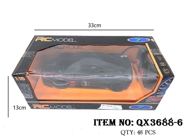 QX3688-6  HỘP XE HƠI  ĐIỀU KHIỂN 7 ĐỘNG TÁC, KHÔNG SẠC, TL 1:16