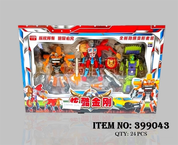 399043  HỘP RÁP ROBO BIẾN HÌNH XE HƠI, THÚ, XE CÔNG TRÌNH