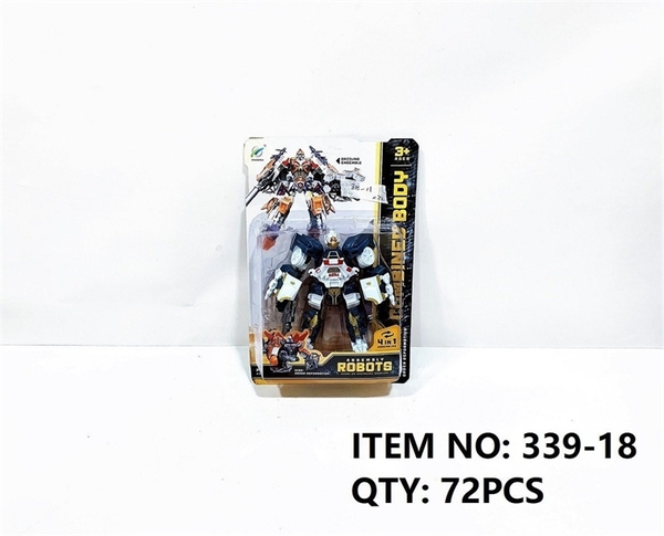 339-18  VỈ RÁP ROBO BIẾN HÌNH 4 IN 1
