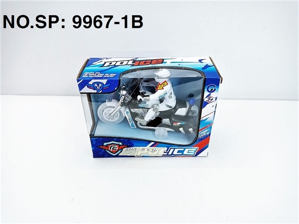 9967-1B  HỘP XE MOTO CS TRỚN PIN NÚT ĐÈN   Police   9967-1, 9967-1A