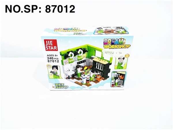 87012  HỘP LOGO RÁP SHOP THÚ CƯNG 240 MIẾNG JIE START