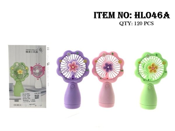 HL046A  HỘP QUẠT HOA TAY CẦM PIN SẠC