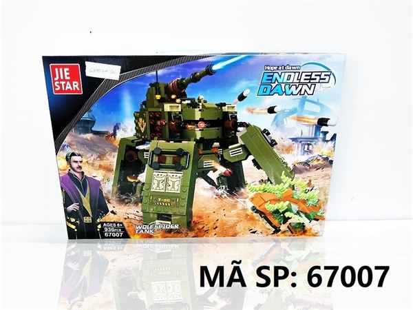 67007  HỘP LOGO RÁP WOLF SPIDER TANK 936 MIẾNG JIE STAR