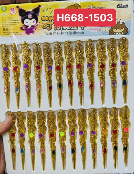 H668-1053 LỐC MÓNG TAY ẤN ĐỘ 24 CÁI