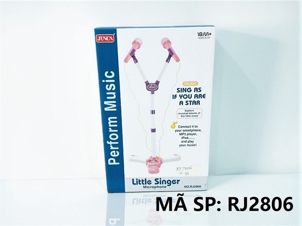 RJ2806  HỘP MICRO KARAOKE PIN NHẠC