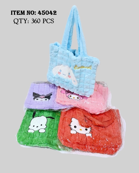 45042  GIỎ XÁCH LÔNG SANRIO ĐỦ MẪU