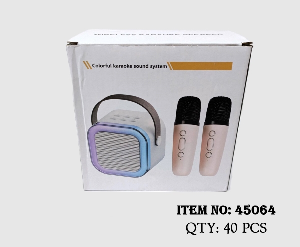 45064  HỘP KARAOKE MINI PIN SẠC + 2C MICRO